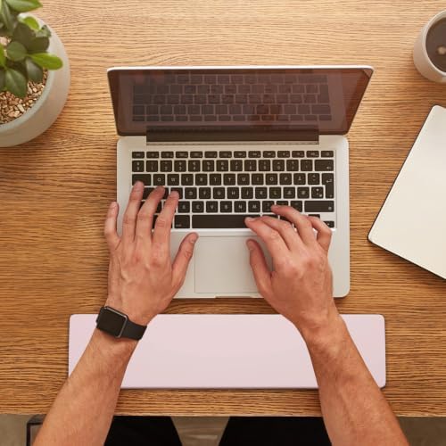 Sumgsn Pink Keyboard Wrist Rest, Gel Wrist Pad for Keyboard 60%/68%/70% | Ergonomic Keyboard Wrist Pad, Comfort Support for Typing and Gaming - Image 4