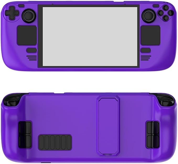 Multi-Color Lightweight Protective Shell for Steam Deck OLED PC Gaming Handheld, Anti-Drop Comfort Touch Protective Cover with Stand Bracket by Unknown