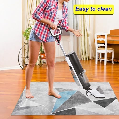 Office Chair Mat for Hardwood Floor,36"*48" Highly Premium Quality Protector Floor Mat,Desk Chair Mat - 2.15lbs Anti-Slip Chair Rug Mat for Office Home Laminate Floor Black Blue - Image 7