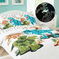 Boys Full Size Bedding Set - 7 Pieces Dinosaur Bedding Full Comforter Sets by KaleidoSpaceHomeCollection
