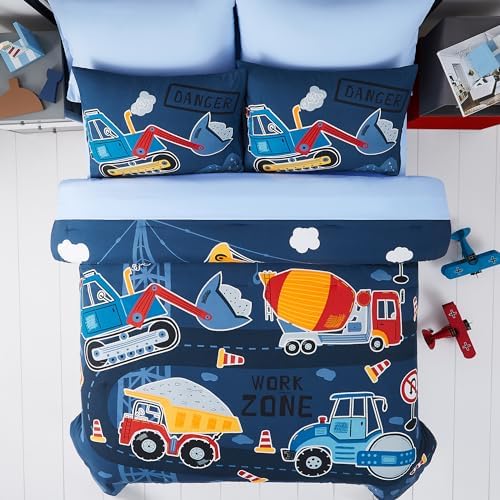 Full Size Comforter Sets for Boys - 7 Pieces Truck Full Size Bedding Set - Image 3