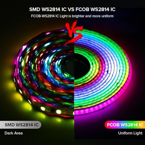 BTF-LIGHTING 24FT WS2814 Smart IC RGBW 4000K DC24V COB LED Strip Light - Image 3
