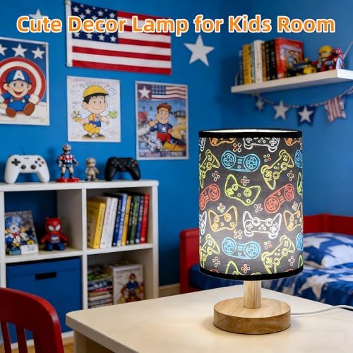Gaming Table Lamp LED Nightstand Night Light,3 Lighting Modes Dimmable Video Game Desk Lamp,Gaming Themed Bedside Lamp for Boys Girls Teens,Gaming Room Aesthetic Decor,Birthday Gift for Gamers - Image 6