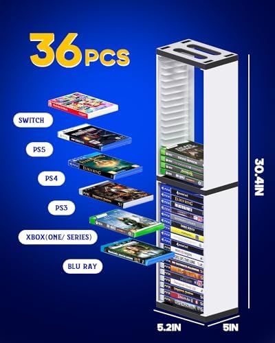 Nargos Video Game Storage Stand Tower - Image 2