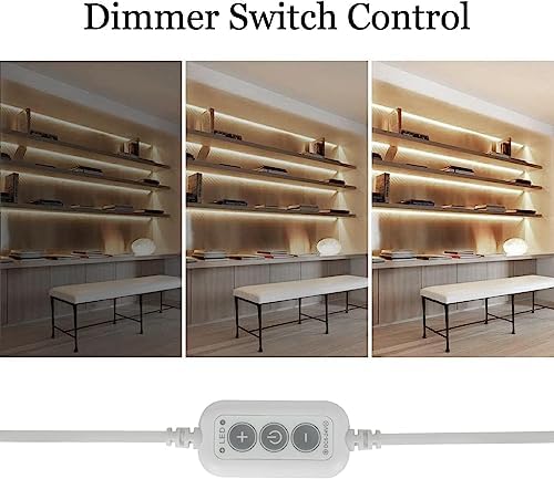 4.9ft LED Strip Lights Dimmable, 5V Daylight Plug in Sticky Rope Lighting - Image 3