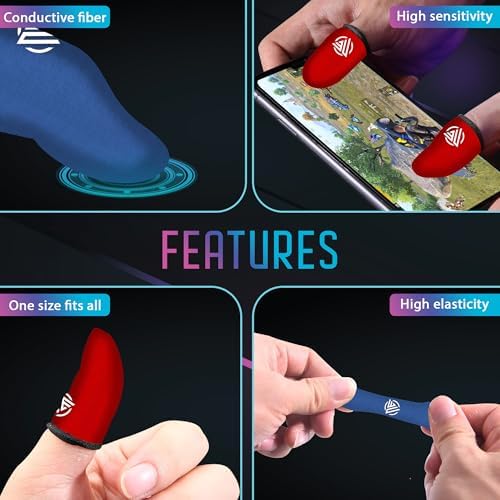 Gaming Finger Sleeves Cots Gloves Covers Protectors Thumb Hand Guard Sleeve for PUBG Mobile Phone Gamer Grip Pro - Image 6