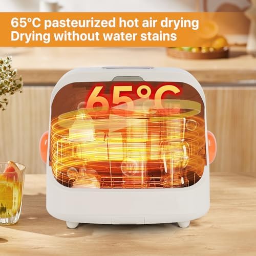 Transparent Baby Bottle Drying Rack with Cover - Image 2