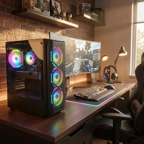 STGAubron Gaming PC Desktop,Core I7-8700,RTX 3060 12G,16GB DDR4,512G SSD - Image 5