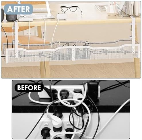 Cable Management, 25'' Cable Management Under Desk, Cable Tray - Image 6