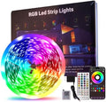 50 FT LED Lights For Bedroom, Music Synchronized RGB Color Changing LED Strip Lights, With 44 Key Infrared Remote Control and Application Control, Room Home Living Room Kitchen Decoration Party by HBOWMDJIA