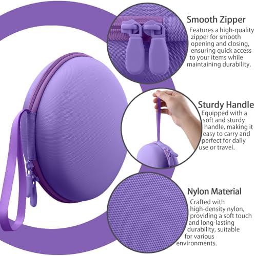 for Beats Studio Pro/Studio3/Solo4/Solo3 Headphones Hard Case, Purple - Image 5
