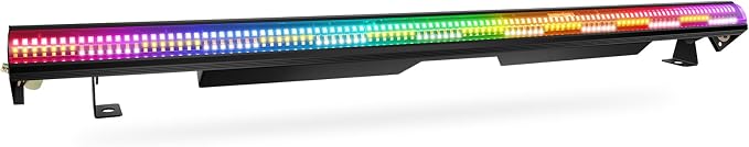 240W Stage Wash Light Bar - 448LEDs RGBWA DMX Light Bar by DMX Master-Slave Control 32 RGB & 12 White & 12 Amber Zones Chase Effects for Wedding Concert Music DJ Live Halloween Event Performance by LaluceNatz