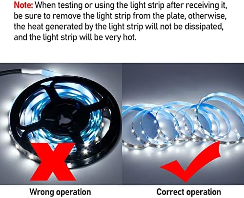 USB LED Strip Cool White 6000K 5V USB Powered 13.12ft/4M(2pcs x 6.6ft) - Image 5