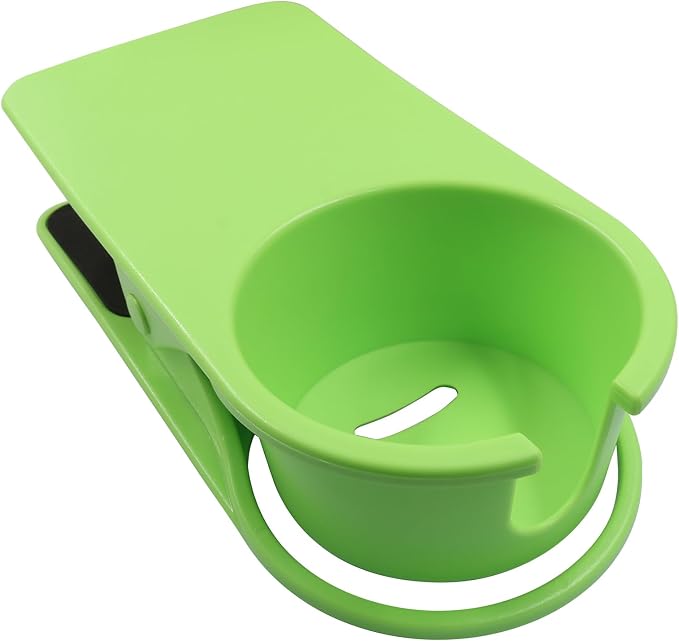 Hordion 2PCS Drinking Cup Holder Clip, Desk Drink Holder Clip Green - Image 5