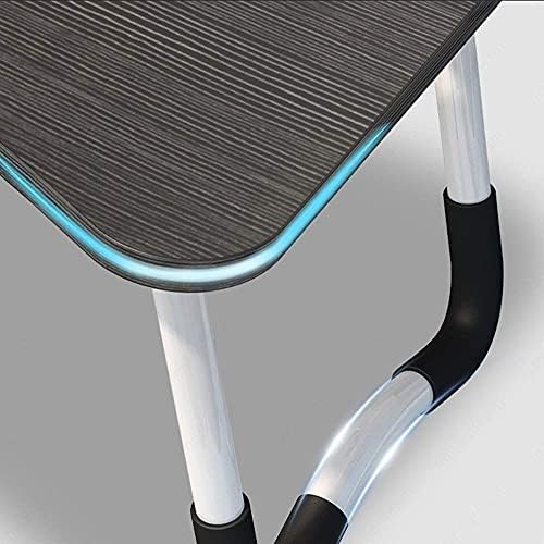 Laptop Bed Desk, Foldable Lap Desk with Storage Drawer, Cup and Phone Holder, Laptop Bed Tray Table, Portable Lap Table, Laptop Stand for Breakfast, Working, Writing, Gaming and Drawing (Black) - Image 4