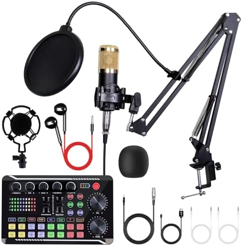 Also GO Podcast Equipment Bundle, F998 Audio Mixer with BM800 Microphone - Image 2
