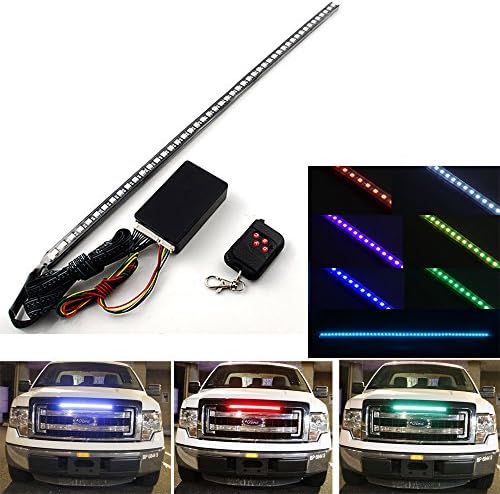 RGB 48 5050 SMD Scanning Knight Rider Light Bar Strip W/Remote Control Turn Signal Third Brake Light - Image 6