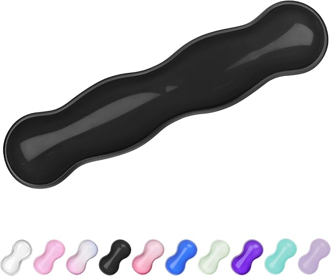 Gel Wrist Rest for Keyboard and Mouse, Wrist Rest for Keyboard, Mouse Wrist Support, Pain Relief, Cool Touch, Non-Skid, Keyboard Wrist pad by ABRONDA