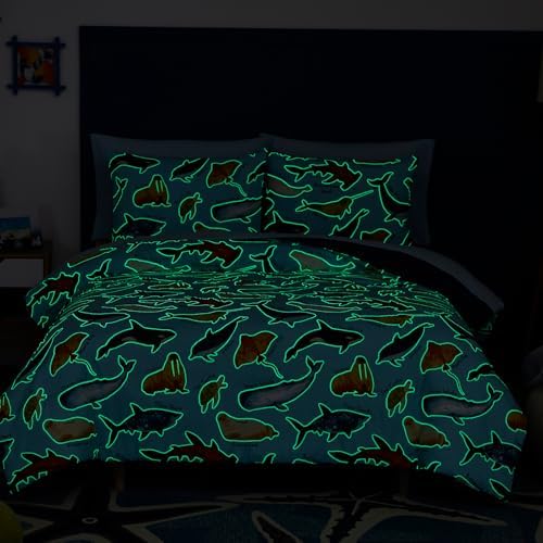Boys Full Size Bedding Set -7 Pieces Ocean Bedding Full Size Comforter Sets - Image 3
