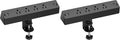 Desk Clamp Power Strip, Flat Plug Fast Charging Station, Desk Mount Surge Protector with PD 20W USB C Ports, Fit 1.7 inch Tabletop Edge Thick, Desktop Outlets for Home Office. (Pack of 2) by TenTrend