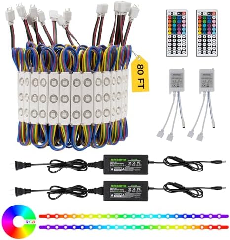 Dyna-Living LED Storefront Lights Window LED Strip Light for Business 80FT by Dyna-Living