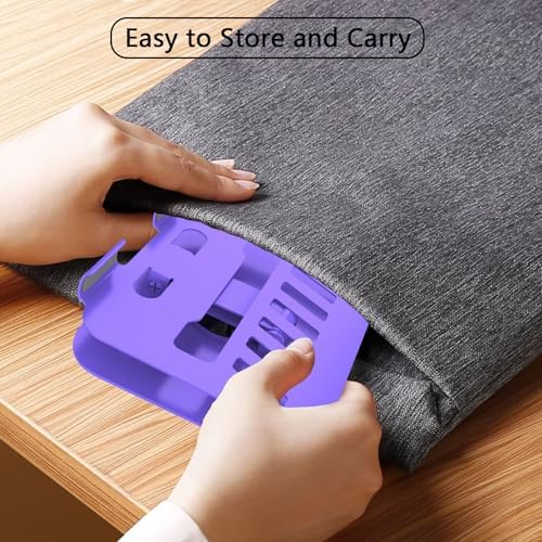 Metal Tablet Stand Holder Adjustable for iPad Kindle Tab, Purple - Image 5