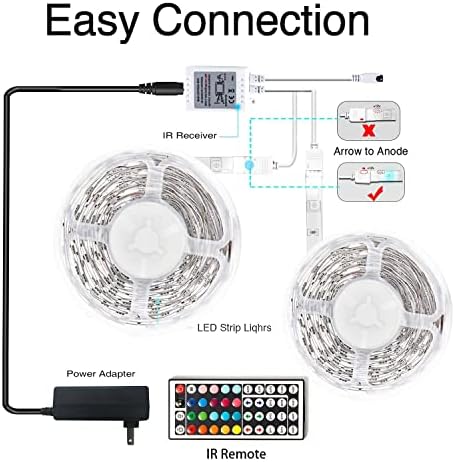 Phopollo 40FT LED Strip Lights for Bedroom RGB Color Changing - Image 6