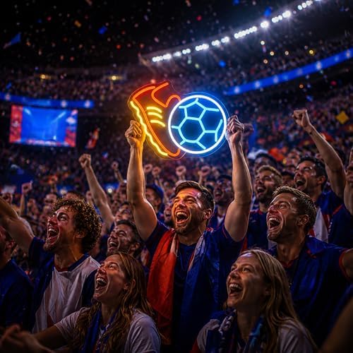Neon Sign, Soccer Neon Signs for Wall Decor LED Signs Neon Light - Image 2