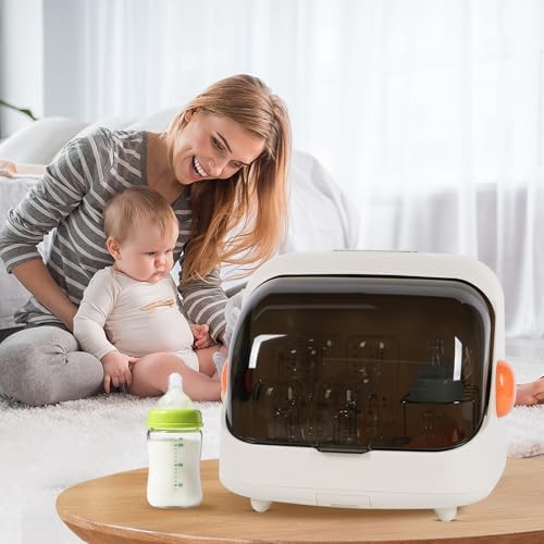 Transparent Baby Bottle Drying Rack with Cover - Image 7