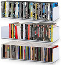 U Shape Floating Shelves Wall Mount Metal Bookshelf CD DVD Storage Display Shelves, White Set of 3 by Patioer
