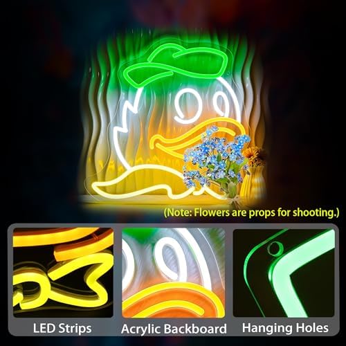 Duck Neon Signs for Wall Decor, Led Sign Neon Light up Signs - Image 6