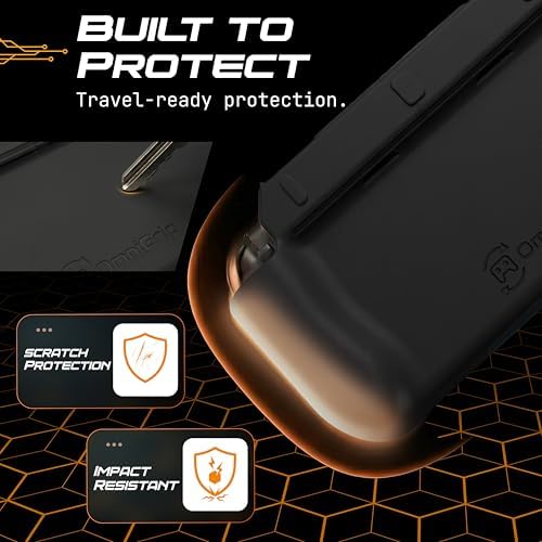 OmniGrip 3-in-1 Nintendo Switch 2 Grip Case & Reversible Switch Cover, Ergonomic Handheld Grip – 4-Game Card Storage, Secure Joy-Con Lock, Low-Profile Shell, Scratch & Dust Console Protection – Black - Image 5