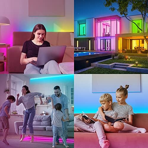 BTF-LIGHTING WS2812B IC RGB LED Strip,UL Listed,Pure Gold Wires,DC5V 3.28FT 100LED 5050SMD,Individually Addressable,Flexible for DIY Chasing Full Color Project,3M Tape,IP30(No Adapter or Controller) - Image 4