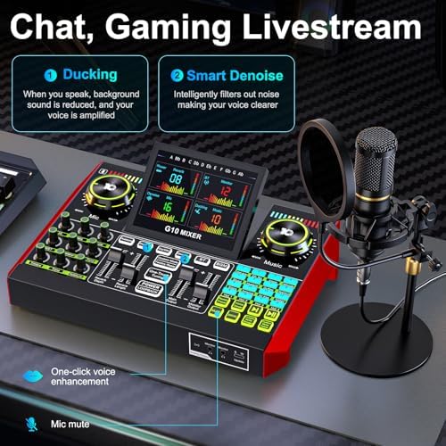 TENLAMP G10 Creator Podcast Equipment Bundle with Microphone - Image 5