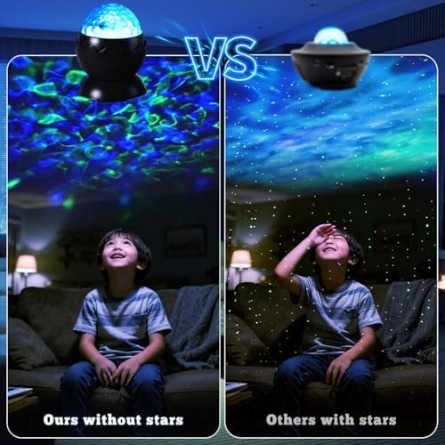 Galaxy Projector, Light Projector, Night Light Projector with Remote Control, Galaxy Light Projector, for Kids Adults, Bedroom, Home Theater, Christmas, Birthdays (Black) - Image 6