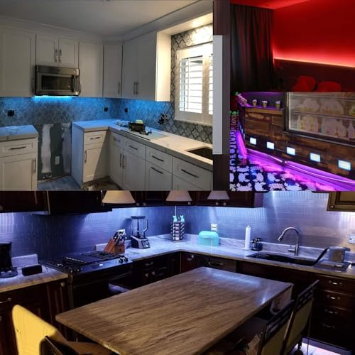 24V RGB LED Strip Lights, 16.4ft 5050 IP65 Waterproof 300 LEDs Color Changing String Light Strips for Bedroom, Kitchen Decoration - Image 6