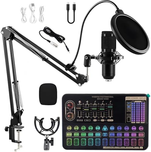 Also GO Podcast Equipment Bundle, V10XPRO Audio Mixer with Voice Changer by ALSOGO