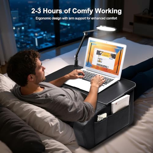 OPTIXCELL Lap Desk with Arm Rest, Ergonomic 17" Laptop Desk for Bed & Couch - Image 2
