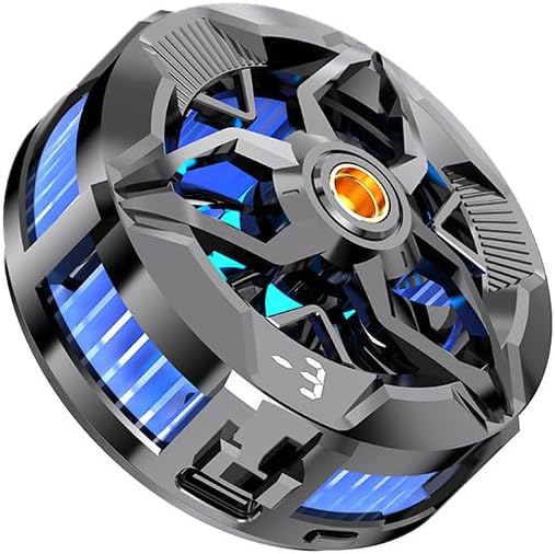 Portable Magnetic Phone Cooler, Semiconductor Cooling Fan with RGB Lights, Removable Grip, Ideal for Gaming Phones, PS5, Mobile Gaming, Tiktok Live Streaming & Outdoor Vlogging by LOCZAR