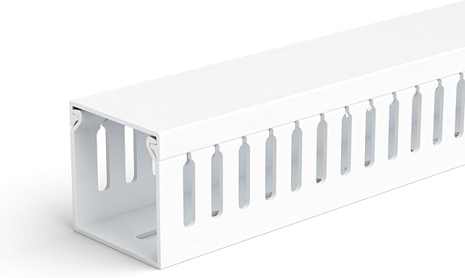 2" H x 2" W Cable Raceway, 33in Under Desk Wire Management Channel, White by ZhiYo