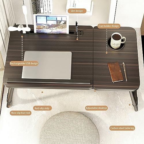 Laptop Desk for Bed, Adjustable Laptop Stand with 5 Different Angles - Image 2