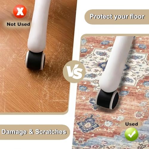 Office Chair Mat 30"x48", Hardwood Floor Protector Mats Under Computer Desk | Odorless, Easy Glide, Heavy Duty 1/5" Thick Computer Gaming Chair Mat, Anti-Slip, Non- Curve, Floor Rug for Home Office - Image 3