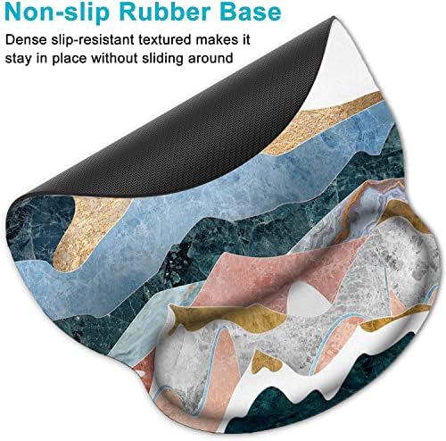 Keyboard Wrist Rest and Mouse Pad, Ergonomic Memory Foam Mouse Pad Wrist Support, Non-Slip & Pain Relief Mouse Pad and Keyboard Wrist Support, Comfortable Mousepad with Wrist Rest for Game, Office - Image 5