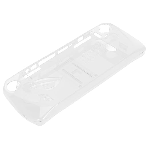 Clear Shockproof TPU Protective Case for ROG Ally Handheld 2023, Transparent Game Console Cover with Foldable Stand and Non - Slip Grip for Gaming Comfort (Transparent) - Image 2