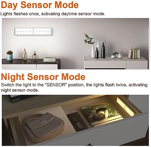 Diomart Under Cabinet Lighting Wireless, Motion Sensor Light Indoor, 2 Pack - Image 4
