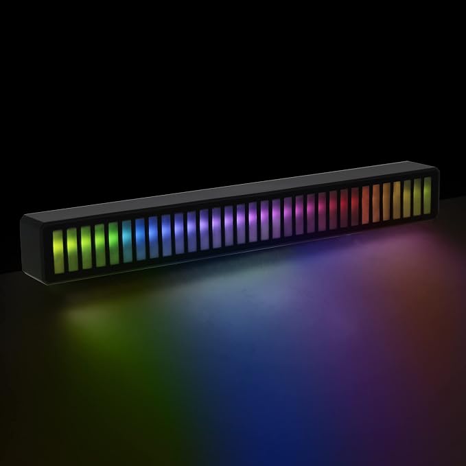 XTREME Monster Sound-Reactive Multicolor LED Equalizer Light Bar, Horizontal/Vertical Mounting, Rechargeable, USB Charging Cable Included - Image 6