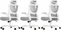 Marsail Ergonomic Office Chair with 3D Armrests, Pack of 3 | Office Desk Chair with High Back Mesh, Adjustable Lumbar Support, Rolling Work Swivel Task Chairs with Wheel, Headrest, home by Marsail