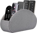 Remote Control Holder,TV Remote Caddy/Box with 5 Compartments,Bedside Table Organizer for Controller,Glasses,makeup brushes,jewelry and Media Player,Pen/Pencil Storage (Grey) by RHCSZ