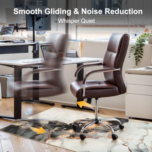 Anidaroel Office Chair Mat for Hardwood/Tile Floor, 48"x60" Desk Chair Mat for Office Gaming, Under Desk Rug for Rolling Chair, Anti-Slip Computer Chair Mats, Low-Pile Carpet Protector Rug - Image 4