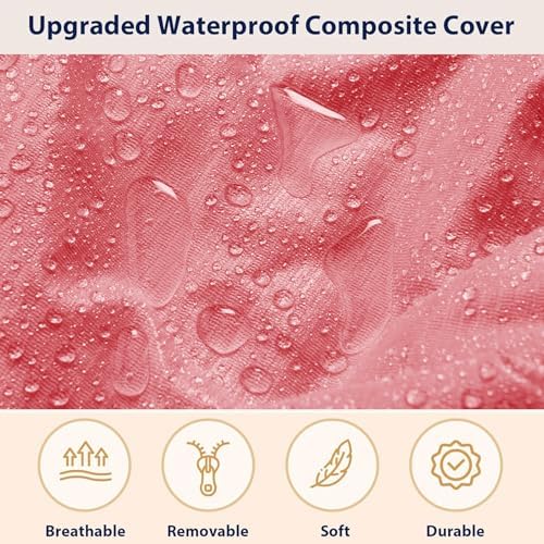 Bean Bag Cover (No Filler) - Faux Fur Beanbag Chairs Covers Only, Stuffed Animal Storage Bean Bag for Adults, Large Washable Beanbag Cover Without Filling, 5FT, Red - Image 6